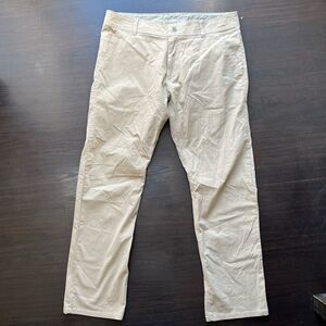 Kuhl Slax Pants Mens 38X32 Lightweight Hiking Utility Pant Stretch Outdoor Beige